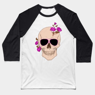 Skeleton with sunglasses design Baseball T-Shirt